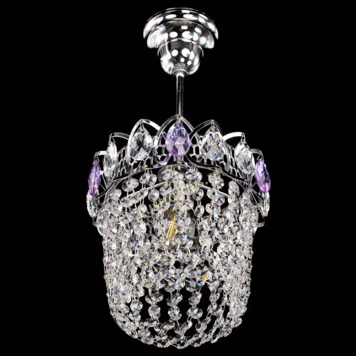 Люстра Астра ажур №1 фиолетовая в Подольске Гусь Хрустальный