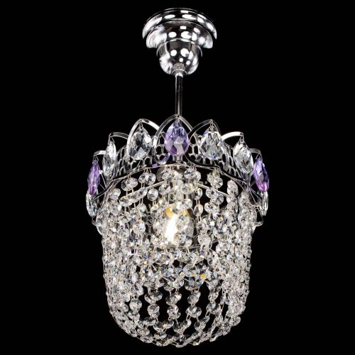 Люстра Астра ажур №1 фиолетовая в Подольске Гусь Хрустальный