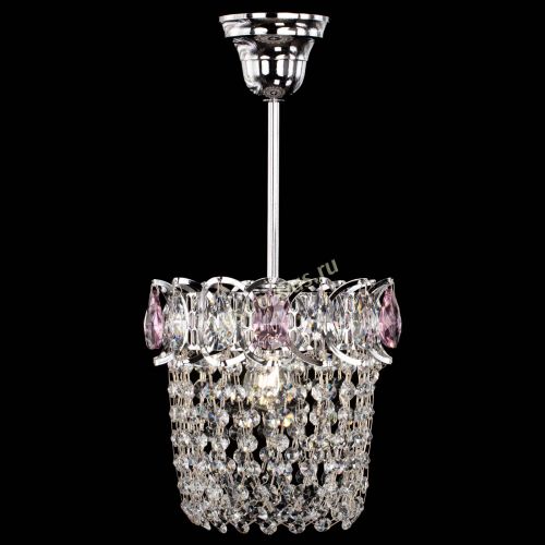 Люстра Астра ажур №1 розовая в Подольске Гусь Хрустальный