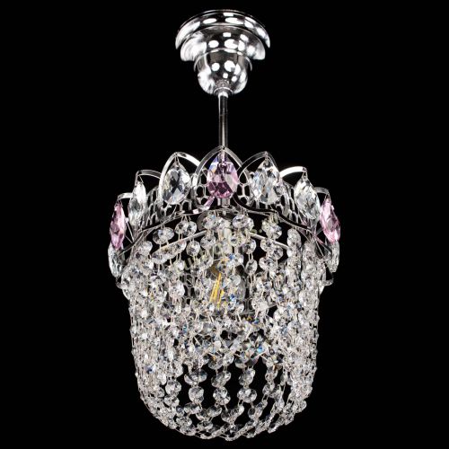 Люстра Астра ажур №1 розовая в Подольске Гусь Хрустальный