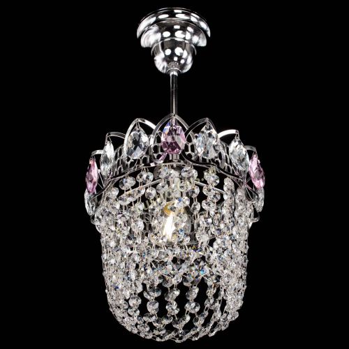 Люстра Астра ажур №1 розовая в Подольске Гусь Хрустальный