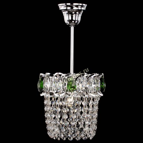 Люстра Астра ажур №1 зеленая в Подольске Гусь Хрустальный