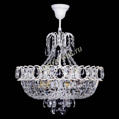 Люстра Астра Белая с подвесом черная в Подольске Люстра Астра Белая с подвесом черная в Подольске