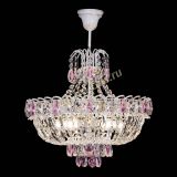 Люстра Астра Белая с подвесом розовая в Подольске