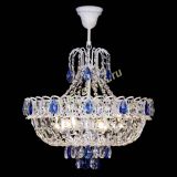 Люстра Астра Белая с подвесом синяя в Подольске Люстра Астра Белая с подвесом синяя в Подольске