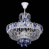 Люстра Астра Белая с подвесом синяя в Подольске Люстра Астра Белая с подвесом синяя в Подольске