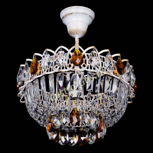 Люстра Астра Бутон №1 Чайная - белая с подвесом в Подольске Гусь Хрустальный