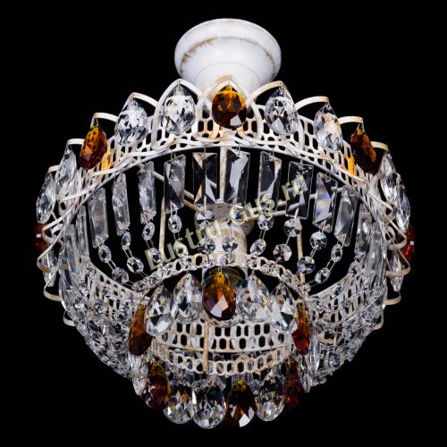 Люстра Астра Бутон №1 Чайная - белая с подвесом в Подольске Гусь Хрустальный