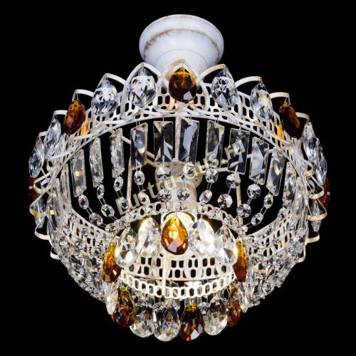 Люстра Астра Бутон №1 Чайная - белая с подвесом в Подольске Гусь Хрустальный