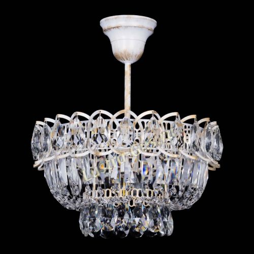 Люстра Астра Бутон №1 белая с подвесом  в Подольске Гусь Хрустальный