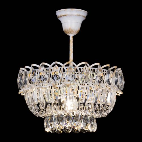 Люстра Астра Бутон №1 белая с подвесом  в Подольске Гусь Хрустальный