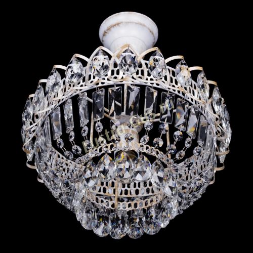 Люстра Астра Бутон №1 белая с подвесом  в Подольске Гусь Хрустальный