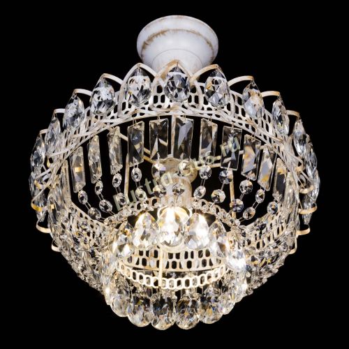 Люстра Астра Бутон №1 белая с подвесом  в Подольске Гусь Хрустальный