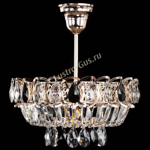 Люстра Астра Бутон №1 с подвесом Черная в Подольске Гусь Хрустальный