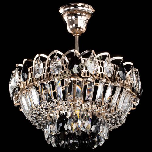 Люстра Астра Бутон №1 с подвесом Черная в Подольске Гусь Хрустальный