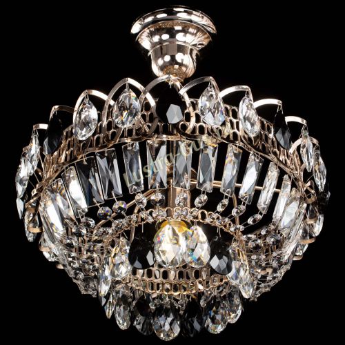 Люстра Астра Бутон №1 с подвесом Черная в Подольске Гусь Хрустальный