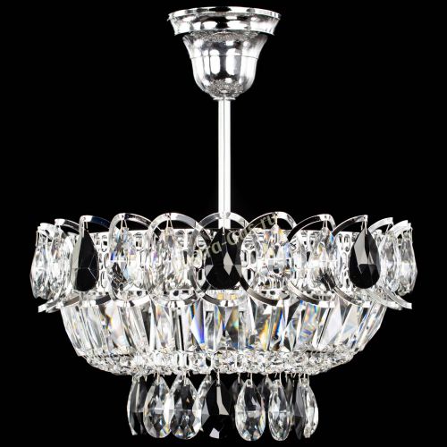 Люстра Астра Бутон №1 с подвесом Черная в Подольске Гусь Хрустальный