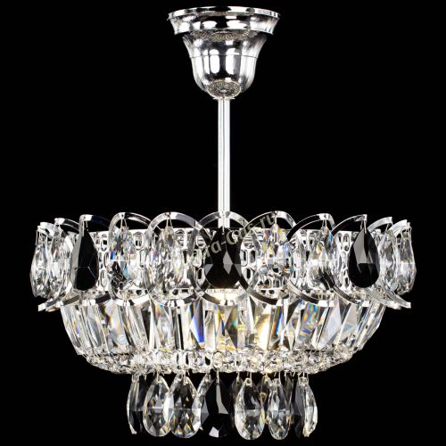 Люстра Астра Бутон №1 с подвесом Черная в Подольске Гусь Хрустальный