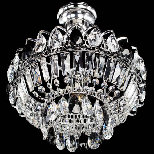 Люстра Астра Бутон №1 с подвесом Черная в Подольске Гусь Хрустальный