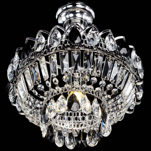 Люстра Астра Бутон №1 с подвесом Черная в Подольске Гусь Хрустальный