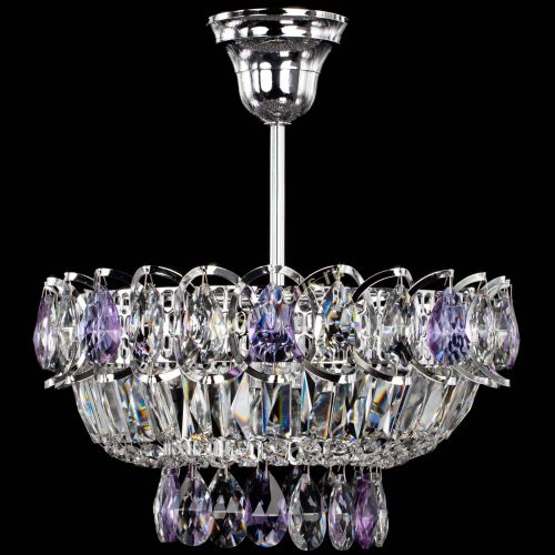 Люстра Астра Бутон №1 с подвесом Фиолетовая в Подольске Гусь Хрустальный