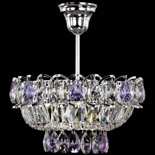 Люстра Астра Бутон №1 с подвесом Фиолетовая в Подольске Гусь Хрустальный