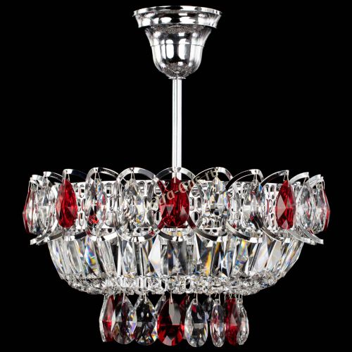 Люстра Астра Бутон №1 с подвесом Красная в Подольске Гусь Хрустальный