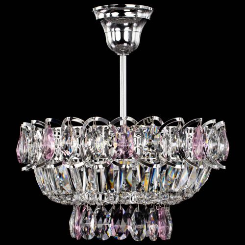 Люстра Астра Бутон №1 с подвесом Розовая в Подольске Гусь Хрустальный