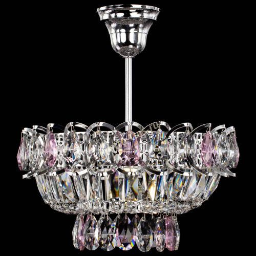 Люстра Астра Бутон №1 с подвесом Розовая в Подольске Гусь Хрустальный