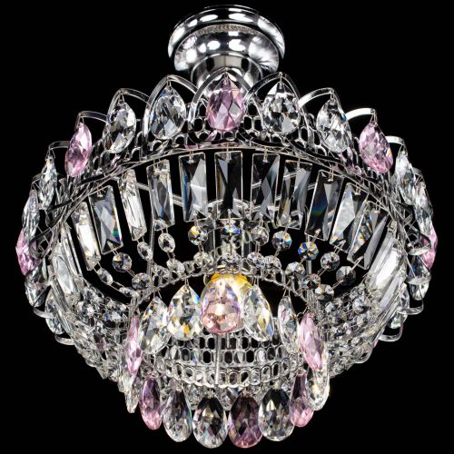 Люстра Астра Бутон №1 с подвесом Розовая в Подольске Гусь Хрустальный