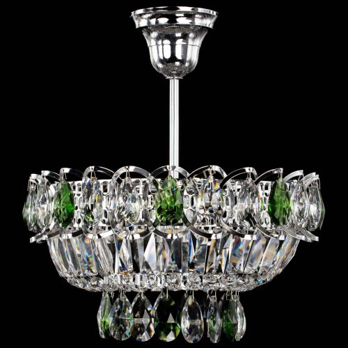 Люстра Астра Бутон №1 с подвесом Зеленая в Подольске Гусь Хрустальный