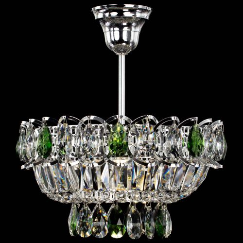 Люстра Астра Бутон №1 с подвесом Зеленая в Подольске Гусь Хрустальный