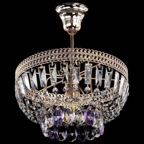 Люстра Астра Флоренция №1 мини фиолетовая в Подольске Гусь Хрустальный