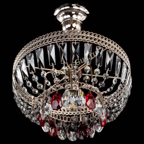 Люстра Астра Флоренция №1 мини красная в Подольске Гусь Хрустальный