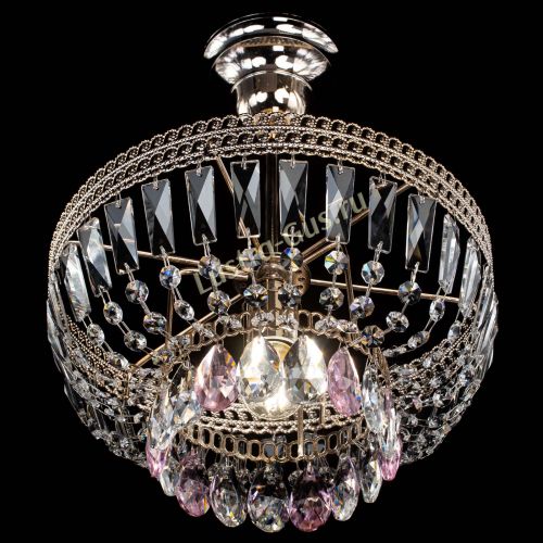 Люстра Астра Флоренция №1 мини розовая в Подольске Гусь Хрустальный