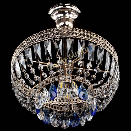 Люстра Астра Флоренция №1 мини синяя в Подольске Гусь Хрустальный