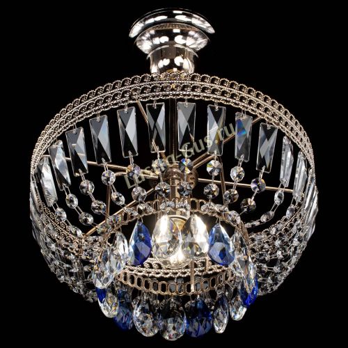 Люстра Астра Флоренция №1 мини синяя в Подольске Гусь Хрустальный