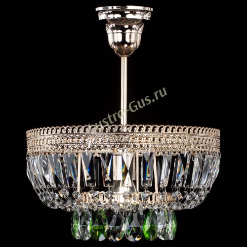 Люстра Астра Флоренция №1 мини зеленая в Подольске Гусь Хрустальный