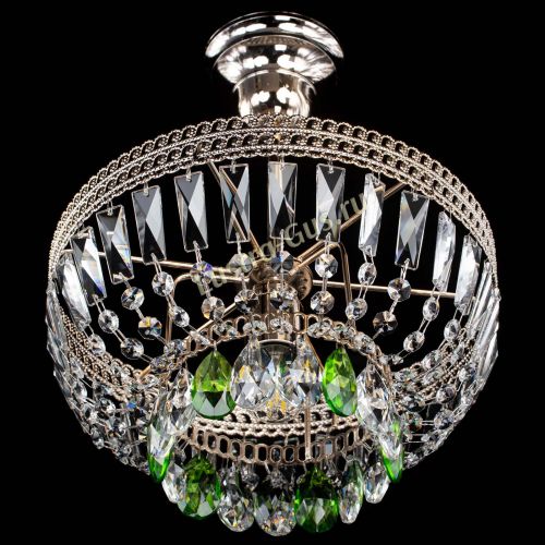 Люстра Астра Флоренция №1 мини зеленая в Подольске Гусь Хрустальный