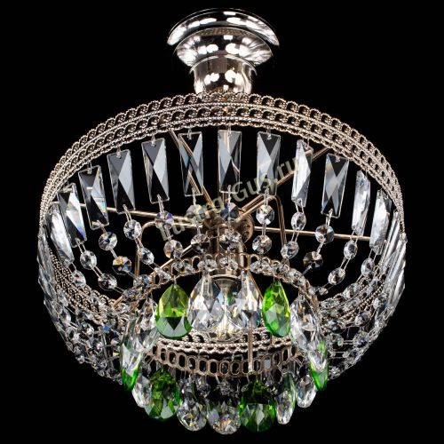 Люстра Астра Флоренция №1 мини зеленая в Подольске Гусь Хрустальный