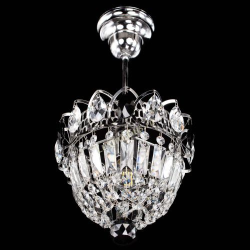 Люстра Астра Купол №1 с подвесом Черная в Подольске Гусь Хрустальный