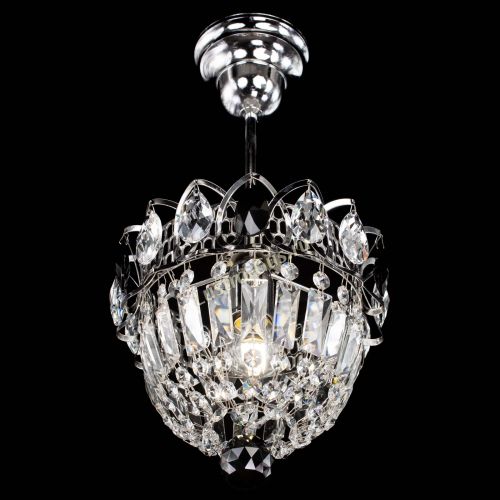 Люстра Астра Купол №1 с подвесом Черная в Подольске Гусь Хрустальный