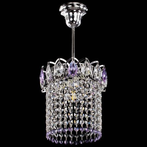 Люстра Астра оптикон №1 фиолетовая в Подольске Гусь Хрустальный