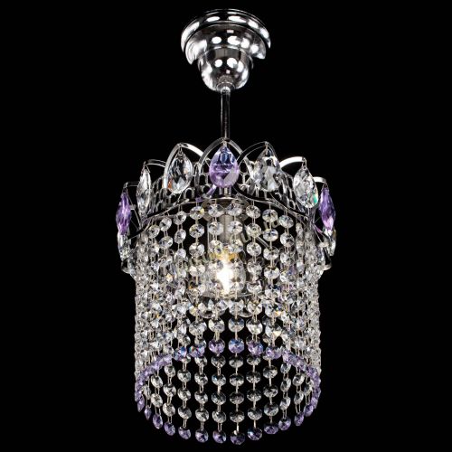 Люстра Астра оптикон №1 фиолетовая в Подольске Гусь Хрустальный