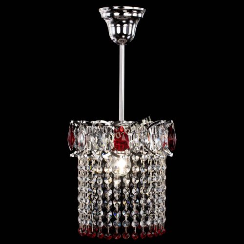 Люстра Астра оптикон №1 красная в Подольске Гусь Хрустальный