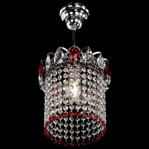Люстра Астра оптикон №1 красная в Подольске Гусь Хрустальный