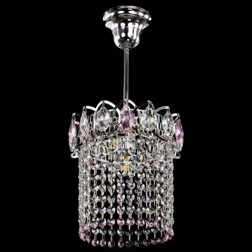 Люстра Астра оптикон №1 розовая в Подольске Гусь Хрустальный
