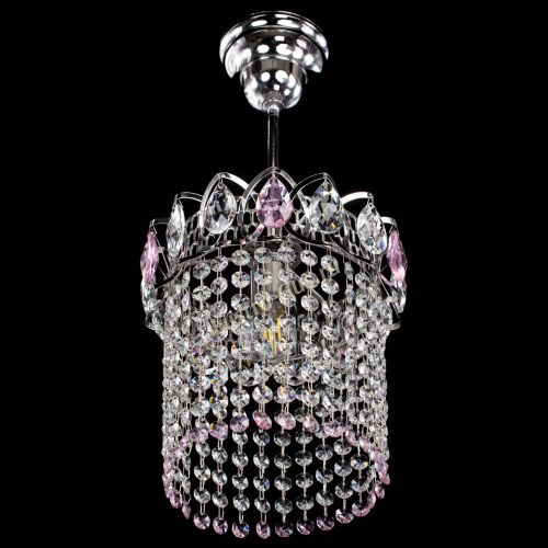 Люстра Астра оптикон №1 розовая в Подольске Гусь Хрустальный