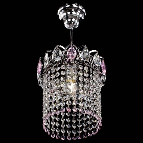 Люстра Астра оптикон №1 розовая в Подольске Гусь Хрустальный