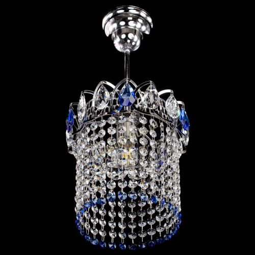 Люстра Астра оптикон №1 синяя в Подольске Гусь Хрустальный